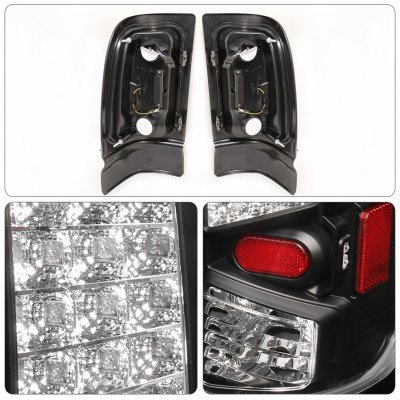 Dodge Ram 1994-2001 Black LED Tail Lights