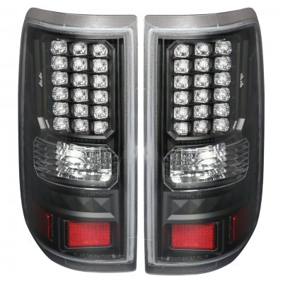 Ford F150 2004-2008 Black LED Tail Lights
