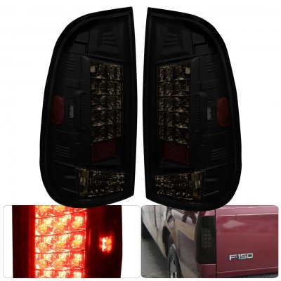 Ford F550 Super Duty 1999-2007 Smoked LED Tail Lights