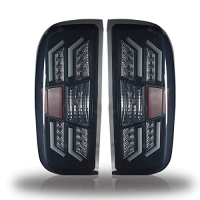 Chevy Silverado 2014-2018 Black Smoked LED Tail Lights