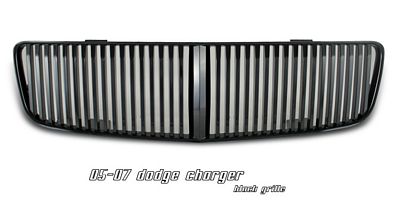Dodge Charger 2006-2010 Black Vertical Grille