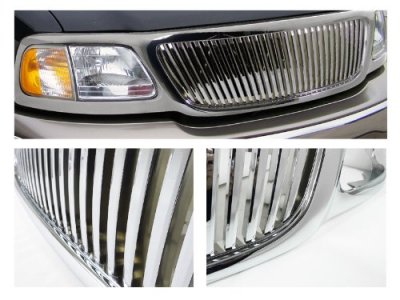 Ford Expedition 1999-2002 Chrome Vertical Grille