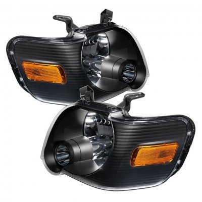 Ford Explorer Sport Trac 2007-2010 Headlights Black