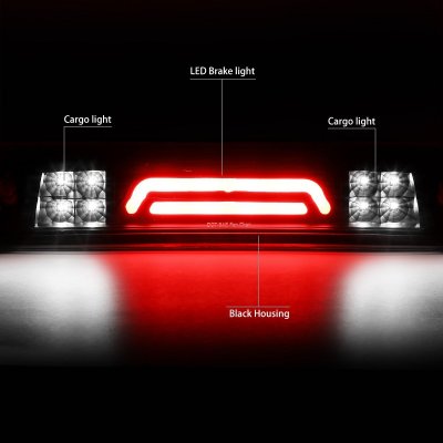 Dodge Ram 3500 2010-2018 Black Tube LED Third Brake Light