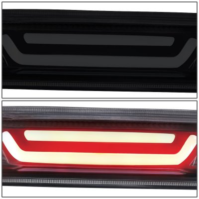 Chevy Silverado 2500HD 2007-2014 Black Smoked Tube LED Third Brake Light