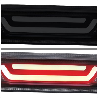 Chevy Silverado 3500HD 2007-2014 Black Smoked Tube LED Third Brake Light
