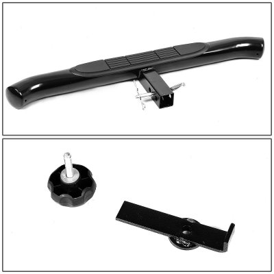 Toyota Tacoma 2005-2015 Receiver Hitch Step Bar Black Curved
