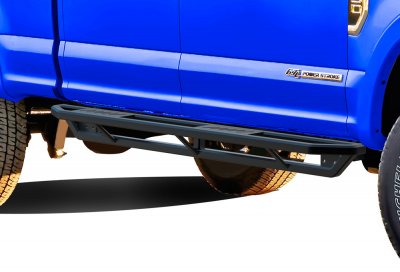 Ford F250 Super Duty Crew Cab 2011-2016 iArmor Side Step Running Boards Black Aluminum