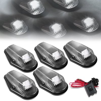 Ford F450 1992-1996 Black White LED Cab Lights
