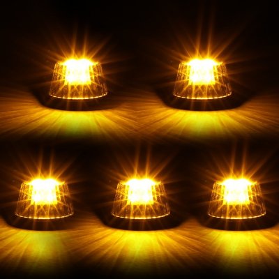 Ford F250 1992-1996 Black Yellow LED Cab Lights