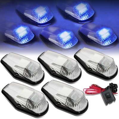 Ford F450 1992-1996 Clear Blue LED Cab Lights