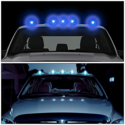 Ford F450 Super Duty 2011-2016 Clear Blue LED Cab Lights