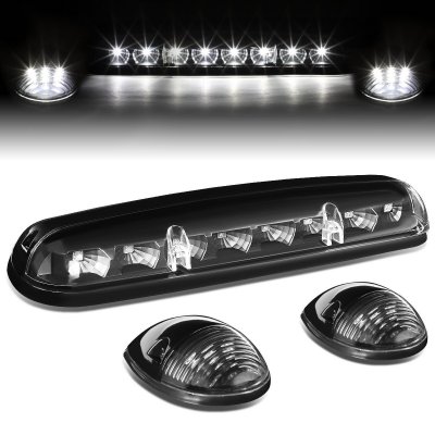 Chevy Silverado 2500HD 2002-2006 Black White LED Cab Lights