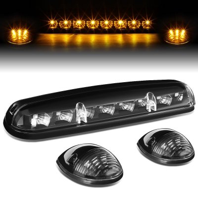 Chevy Silverado 2500HD 2002-2006 Black Yellow LED Cab Lights
