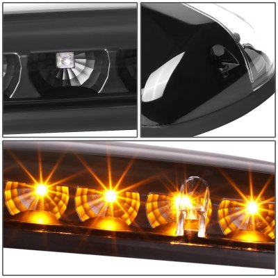 Chevy Silverado 2500HD 2002-2006 Black Yellow LED Cab Lights