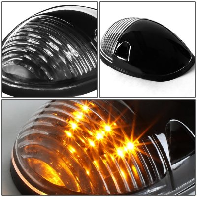 Chevy Silverado 2500HD 2002-2006 Black Yellow LED Cab Lights