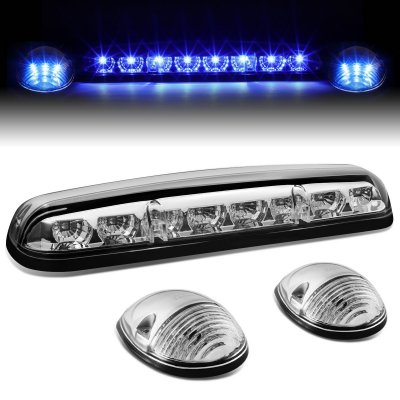 GMC Sierra 2500 2002-2004 Clear Blue LED Cab Lights