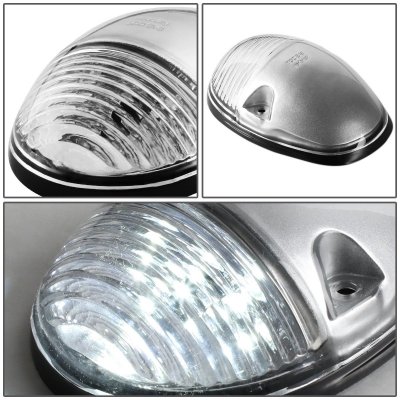 Chevy Silverado 1500HD 2002-2006 Clear White LED Cab Lights