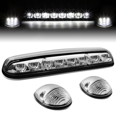 GMC Sierra 3500 2002-2006 Clear White LED Cab Lights