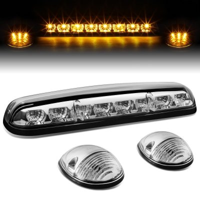 Chevy Silverado 2500 2002-2004 Clear Yellow LED Cab Lights