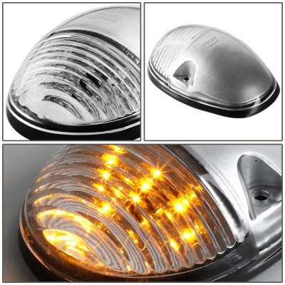 Chevy Silverado 3500 2002-2006 Clear Yellow LED Cab Lights