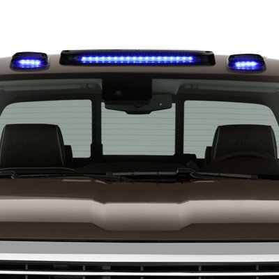 GMC Sierra 2500HD 2007-2014 Black Blue LED Cab Lights