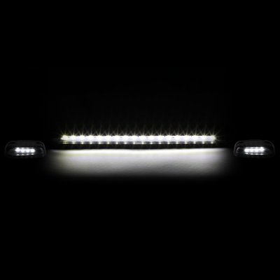 GMC Sierra 2007-2013 Black White LED Cab Lights