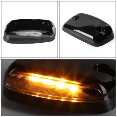 GMC Sierra 2007-2013 Black Yellow LED Cab Lights
