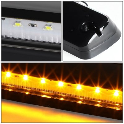 GMC Sierra 2007-2013 Black Yellow LED Cab Lights