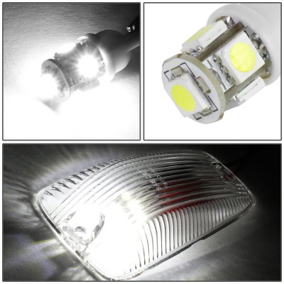Chevy 3500 Pickup 1988-1998 Clear White LED Cab Lights