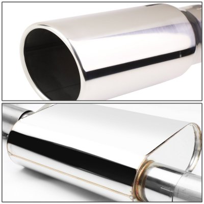 GMC Sierra Regular Cab Long Bed 2009-2013 Stainless Steel Cat Back Exhaust System