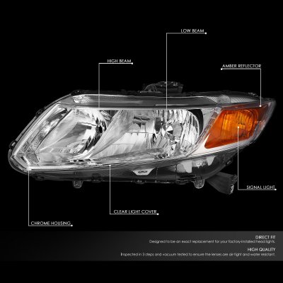 Honda Civic 2012-2015 Headlights