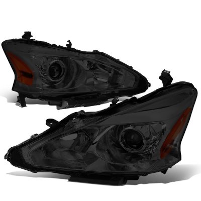 thumbnail interactive-video image 1 of Pair Of Gloss Black Fog Light Bezels/Covers For 2013-2015 Nissan Altima Sedan (US Models) 1 of 10