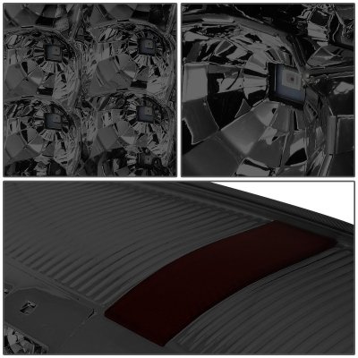 GMC Sierra 2500HD 2007-2014 Smoked LED Tail Lights