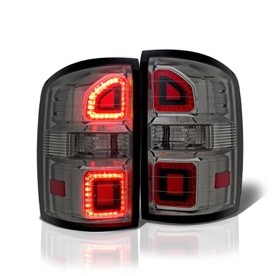 GMC Sierra 1500 2014-2018 Smoked LED Tail Lights