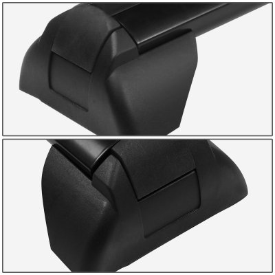 Saturn Vue 2002-2007 Black Aluminum Roof Rack Crossbars