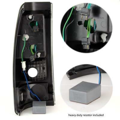 Chevy Silverado 1999-2002 LED Tail Lights Smoked