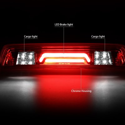 Dodge Ram 3500 2010-2018 Clear Tube Flash LED Third Brake Light