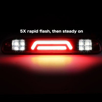 Ford F250 Super Duty 1999-2007 Black Tube Flash LED Third Brake Light