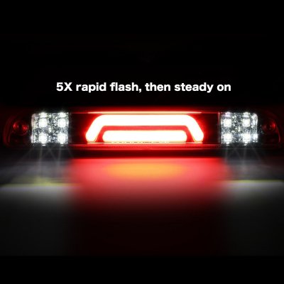 Ford F350 Super Duty 1999-2007 Smoked Tube Flash LED Third Brake Light