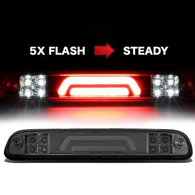 Ford F250 Super Duty 2011-2016 Smoked Tube Flash LED Third Brake Light