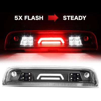 Chevy Silverado 3500HD 2015-2018 Black Tube Flash LED Third Brake Light