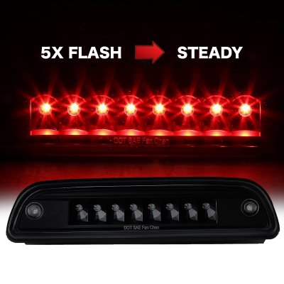 Toyota Tacoma 1995-2017 Black Smoked Flash LED Third Brake Light