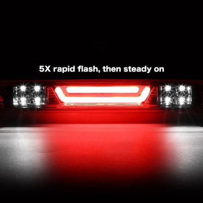 Chevy Silverado 2007-2013 Smoked Tube Flash LED Third Brake Light