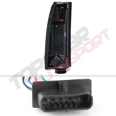 Cadillac Escalade 1999-2000 LED Tail Lights Black