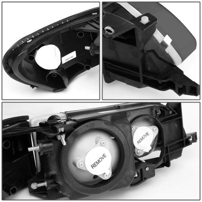 Toyota Corolla 1993-1997 Black Headlights