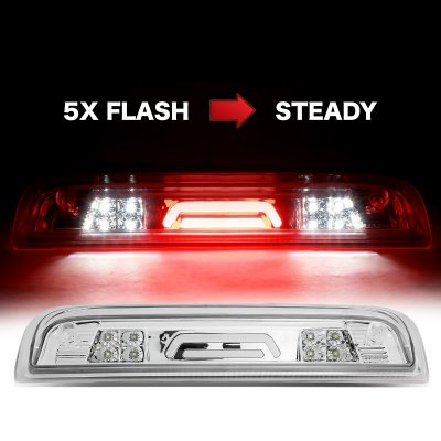 Chevy Silverado 2014-2018 Clear Tube Flash LED Third Brake Light