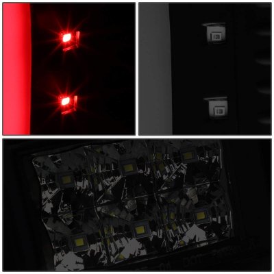 Ford F150 2004-2008 Black Smoked C-Tube LED Tail Lights