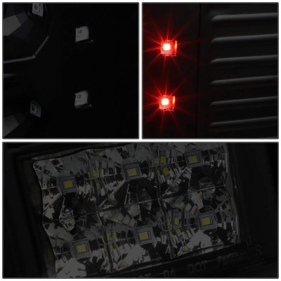 Ford F150 2004-2008 Black Smoked LED Tail Lights