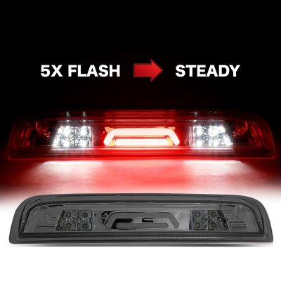 Chevy Silverado 2500HD 2015-2018 Smoked Tube Flash LED Third Brake Light